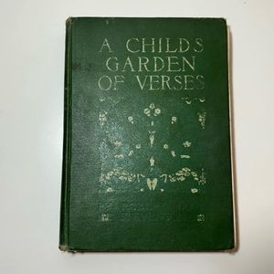 1909 BOOK A CHILD'S GARDEN OF VERSES BY ROBERT LOUIS STEVENSON Poetry Antique
